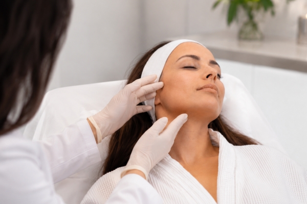 Avaliação facial em ambiente clínico para protocolo Fotona 4D de rejuvenescimento facial